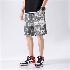 A003-HK7018-P45夏装新款时尚灰迷彩时尚男士短裤无影墙，男装休闲裤，电商A003