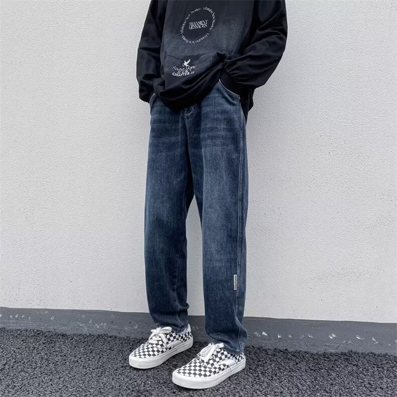 美式牛仔裤男春秋新款休闲直筒裤XB11P48,男装牛仔裤,星座1116-2