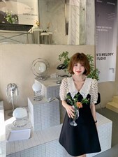 假两件连衣裙，两个色，女装连衣裙，约她