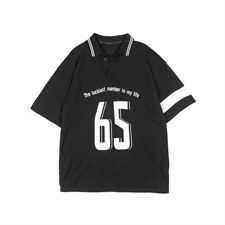 夏装宽松短袖POLO衫男士撞色印花T恤P001P35，男装Polo衫，电商C323