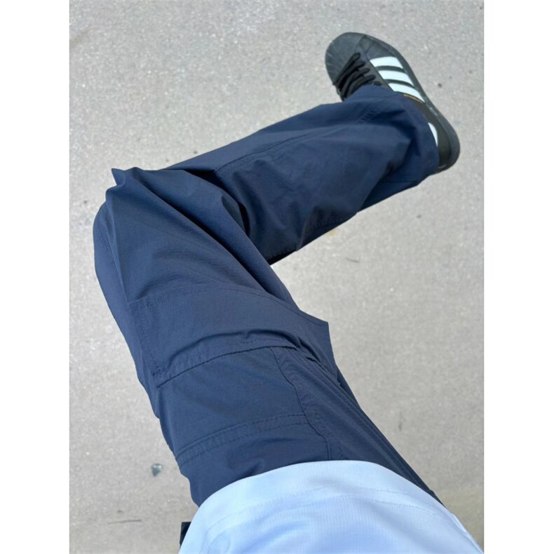 藏青色美式机能风工装裤子男款三防软壳冲锋裤防风防水户外登山裤,男装工装外套,星座1007（原301D）