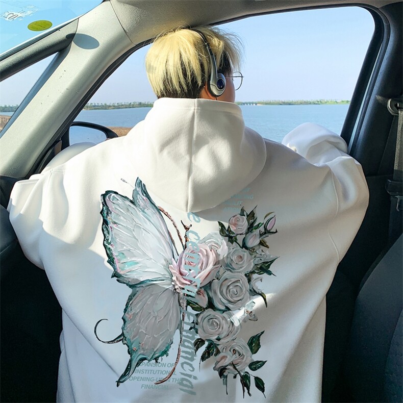 直播460g重磅纯棉连帽卫衣潮流大码潮牌情侣高品质XZ517A-BK12332,男装卫衣,星座517A