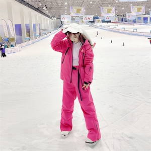 保暖防水滑雪服男女户外单板中性风套装HF93+K1002J加绒P260控388图片