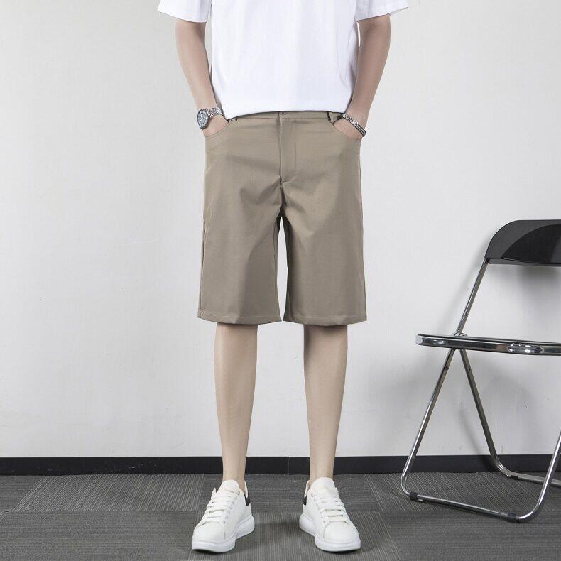 短裤男生2025夏季休闲裤薄款男生五分裤直筒坠感修身西裤KA50,男装西裤,星座1116A-2（原606A-1）