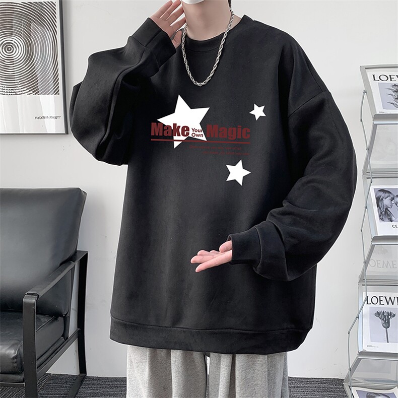 麂皮绒卫衣男大码重磅长袖t恤男JW81379-P35,男装卫衣,电商A040