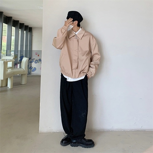 韩版潮流工装外套男ins潮2023年新款港风宽松bf青少年 W1254-P49图片