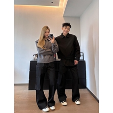 网图有货Cleanfit西装垫肩夹克飞行翻领短款外套男A296-P70，男装夹克，星座1505