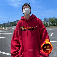 500克重磅秋冬美式加绒加厚卫衣外套DL1551常规特P35绒特P40，男装卫衣，电商A486