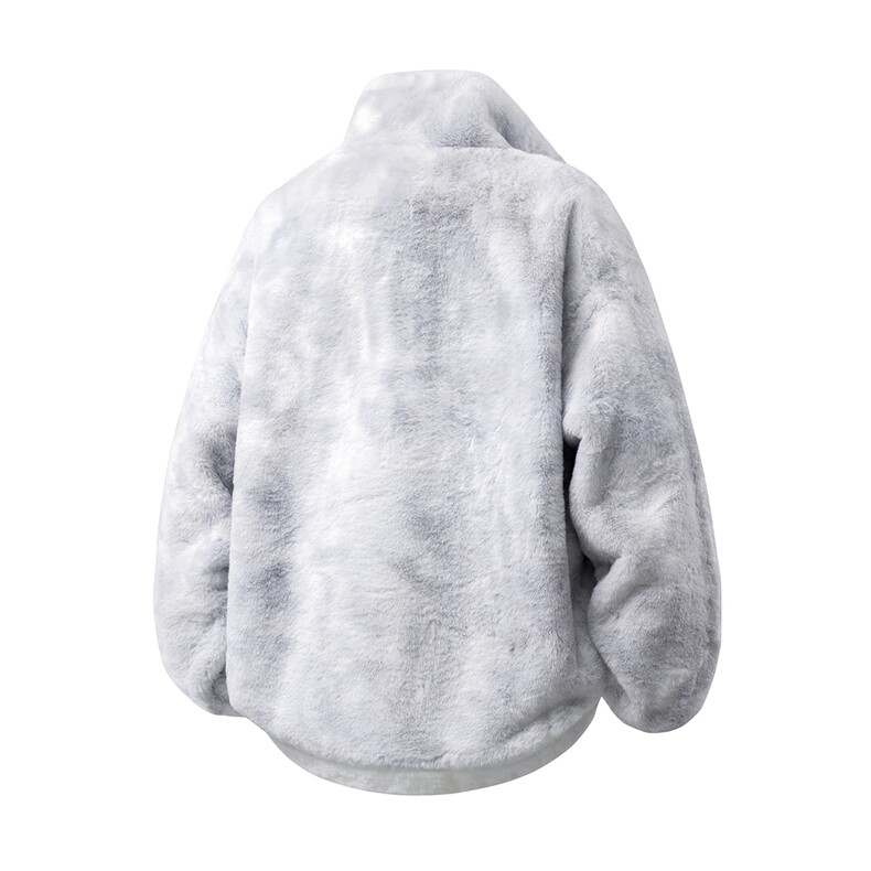 1羊羔毛棉衣潮扎染情侣大码M-5XL毛绒外套男YG7503P128控168,男装棉衣,星座226-2