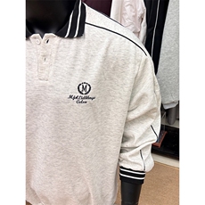 美式复古翻领卫衣新款宽松长袖POLO衫潮513WY3464P45，男装Polo衫，星座513