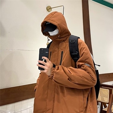 工装机能风冲锋衣夹克男款冬季潮牌连帽潮流痞帅百搭外套JF928，男装夹克，星座1116A-1（原606A）