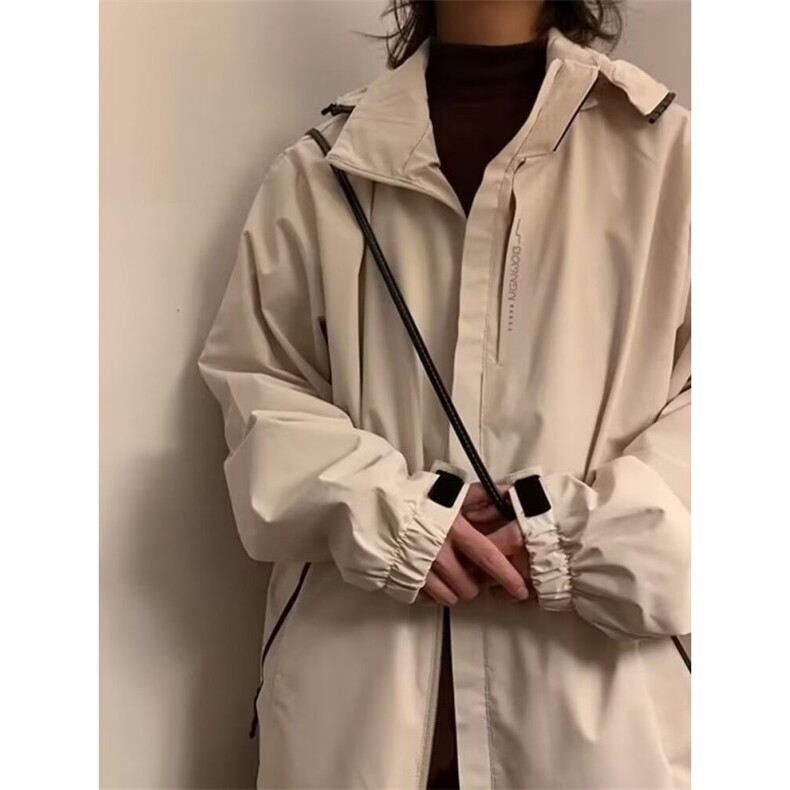 DW191-P65新款连帽冲锋外套男女春秋机能风防水夹克潮-网图现货,男装风衣,星座603-2
