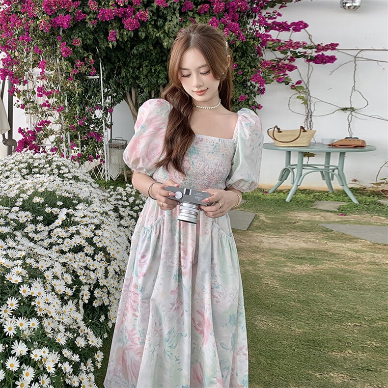 【新款现货】小清新花朵裙088-2368P115K168,女装连衣裙,2C088