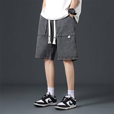 数据好夏季宽松牛仔短裤男五分裤A409-1N2522P45，男装牛仔裤，电商A409-1