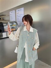 【现货】皮毛一体马甲，女装马甲，欧洛佛