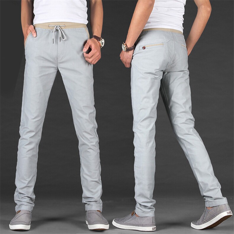 新款韩版灯芯绒长裤卫裤休闲裤男士裤子修身小直筒0114KS521-P20，男装休闲裤，天晨