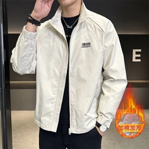 现货主推男士立领潮流加棉加厚休闲夹克外套上衣189P85图片