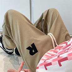 2024秋季学生青少年港风简约刺绣运动裤长裤束脚卫裤男士K25-P45，男装休闲裤，电商A441-1