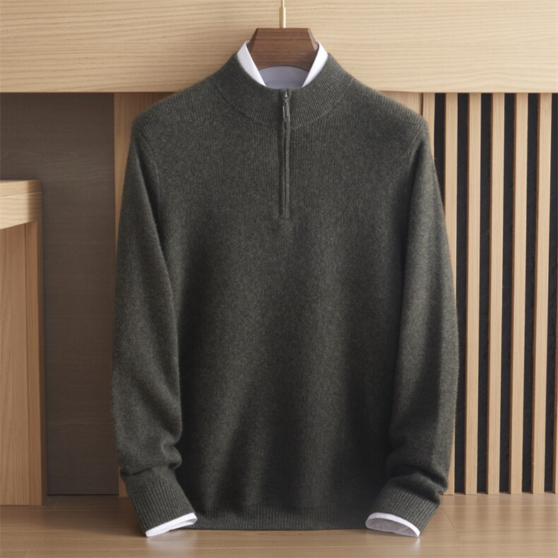 秋冬毛衣男纯色圆领新款百搭打底衫羊绒，男装羊绒套衫，绒誉暖羊绒
