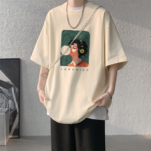 wassup happy短袖套装男款夏季潮牌宽松青少年休闲运动两件套搭配图片