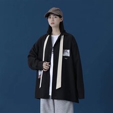 长袖衬衫(配领带)春款男港风潮流C8001P32图片