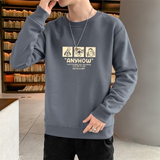 外贸跨境现货主推2025秋装新款潮流男士印花圆领卫衣大码F187-P15，男装卫衣，星座1816-2（原1210–2）