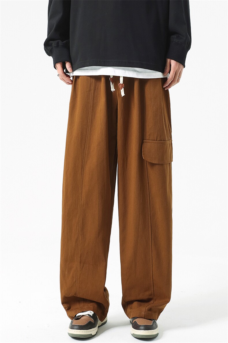 8XL-M特大码工装裤男长裤时尚潮牌宽松型纯色美式休闲裤K925P60,男装休闲裤,电商D206-1