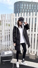 冬季新款假两件羽绒服，女装羽绒服，摩登风暴