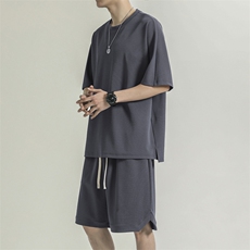 休闲运动套装短袖短裤衣服一套搭配痞帅夏天高端帅气TZ10-特批-65，男装休闲套装，星座718