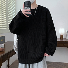 【新品】2025秋冬男士时尚休闲百搭针织毛衣潮流-M5092-P45，男装针织衫/毛衣，星座1105-1
