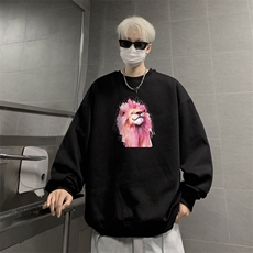 ！圆领卫衣男装港风长袖t恤男外套男WY528-特P23，男装T恤，电商B371