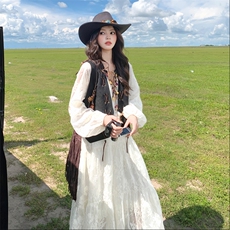 春季已出春秋旅游季马甲连衣裙套装，女装套装/套裙，2C120