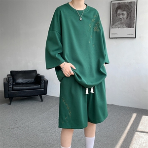 【下大货】TZ2419-P60 控78 大码刺绣中式风套装 ~已注册图案图片