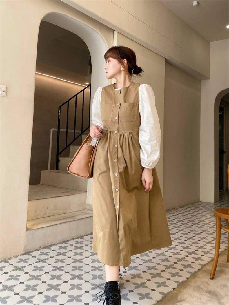 韩版背心裙两件套，女装背心吊带，Balance Studio