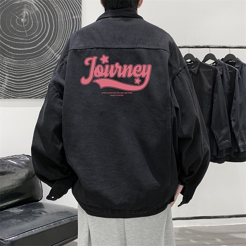 牛仔夹克男大码牛仔外套男茄克NJ77372-P60,男装夹克,电商A040