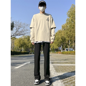 2024春款修身微喇复古弹力牛仔裤715-6-BK01P50图片