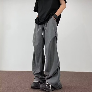 1506A/GC010/P29速干男宽松阔腿纯色直筒休闲裤图片