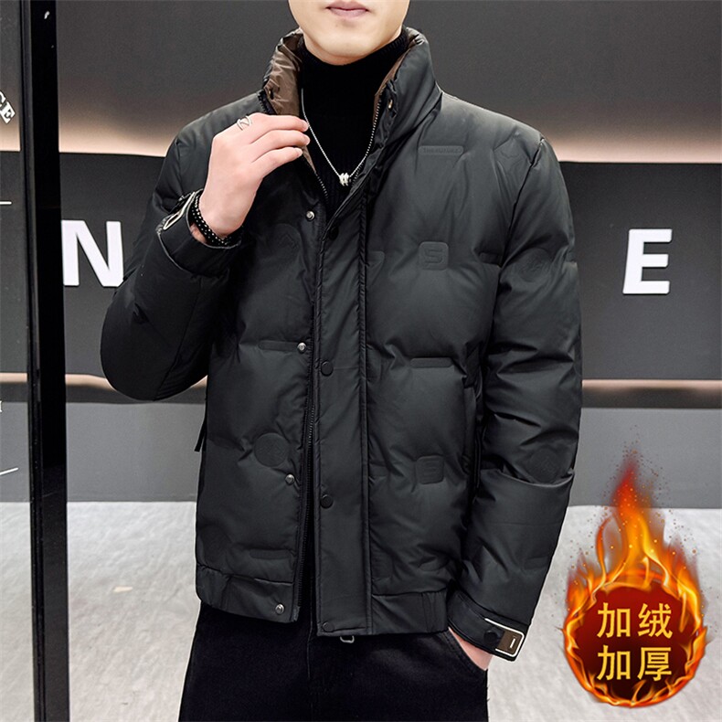 1018-MY933-P125羽绒服短款高端立领加厚保暖2025男秋冬季白鸭绒,男装羽绒服,星座1018