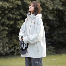 ！815A-MJ78502-75刘亦菲同款外套夹克潮牌冲锋衣服女模，男装夹克，星座815A