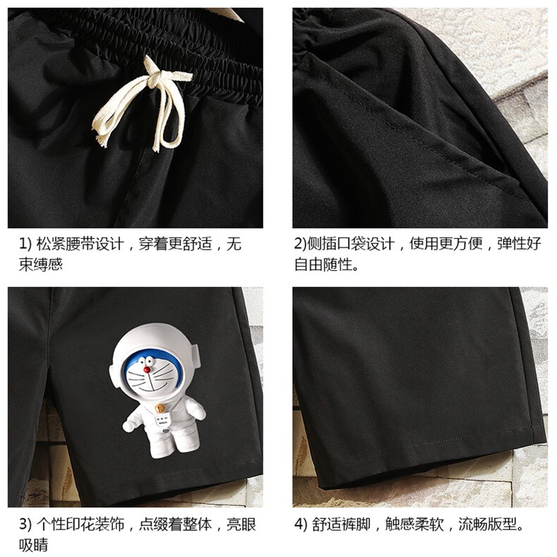 DK39233-P15NASA叮当猫港风休闲短裤男士大码运动五分裤中裤砖墙,男装休闲裤,电商A040A