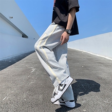 潮流休闲裤男士百搭抽绳卫裤长裤子百搭男K0338-P35，男装休闲裤，星座308B-1