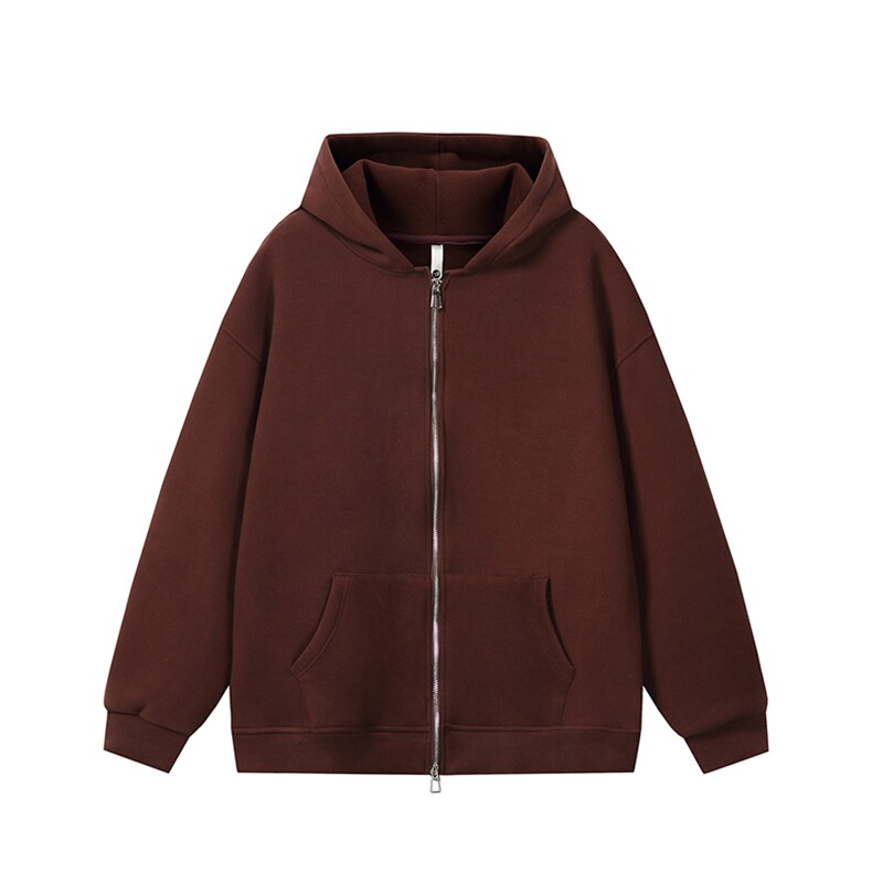 450克双面德绒一件可过冬可二开双拉链开衫连帽卫衣YD25102-P45，男装卫衣，电商B306