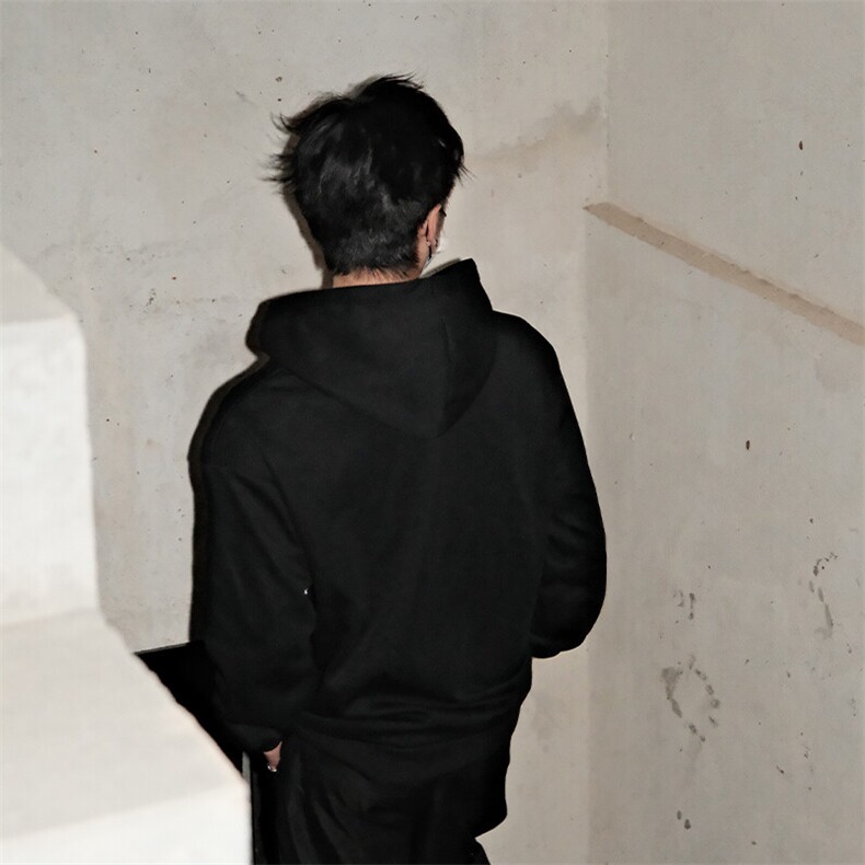 品质新款设计反光条纽扣连帽款男士卫衣学生p70加绒p80,男装卫衣,电商B319