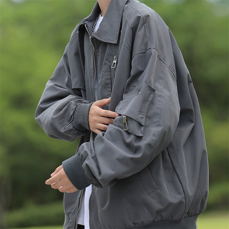 夹克男韩版潮流口袋高街帅气个性2023秋冬季新款ins外套W5103-P71,男装夹克,星座412-3