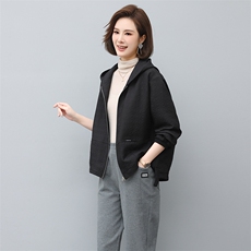 2024年春秋季新款潮韩版女纯色宽松显瘦休闲外套，女装短外套，独衣靓