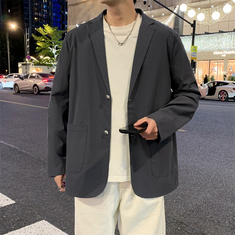 春季新款商务风西装外套男休闲西服男士西服JK02628-P83,男装西服套装,星座308B-2