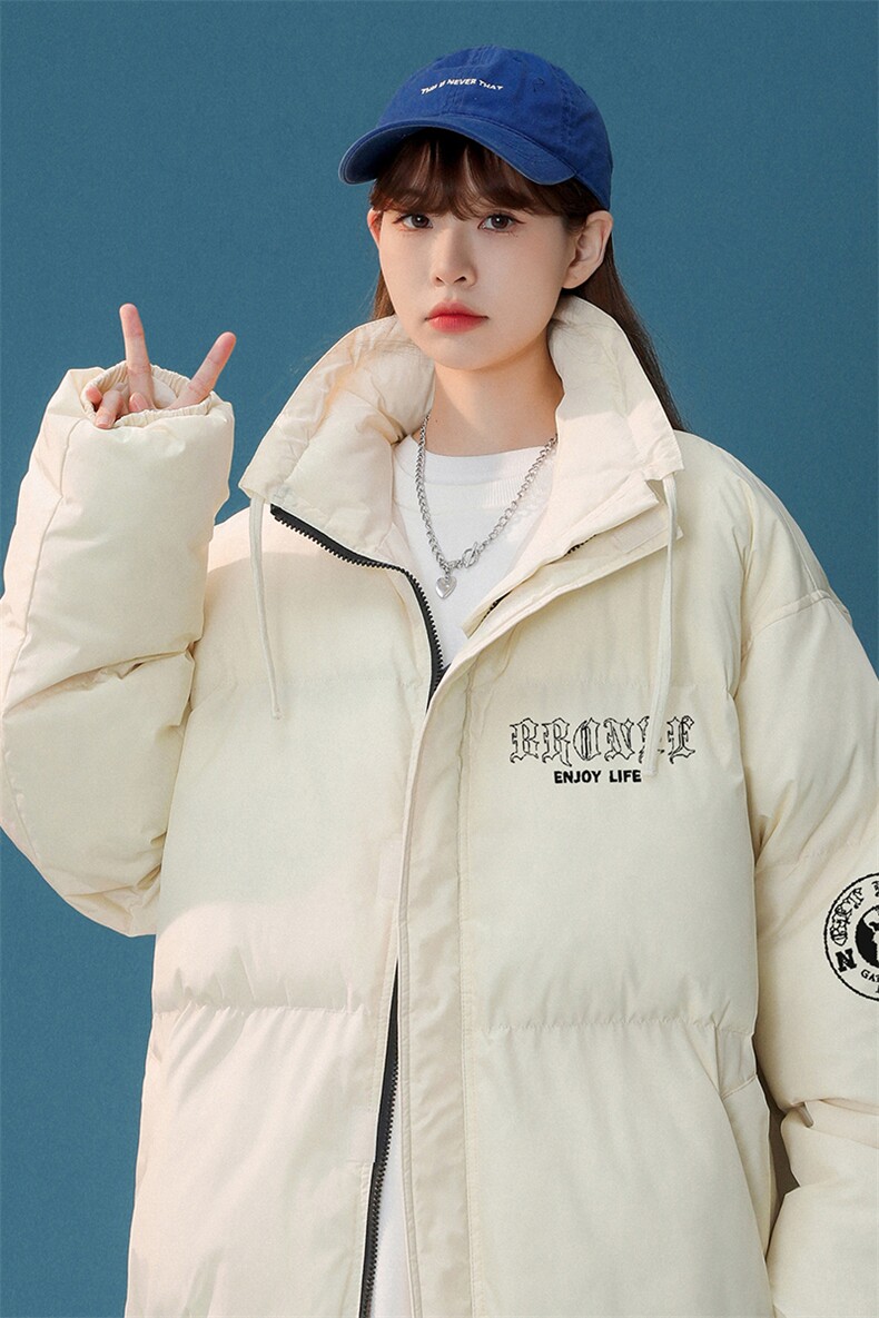 中性风新款冬季时尚百搭立领印花加厚羽绒服外套YR219P195控258,男装羽绒服,电商A247