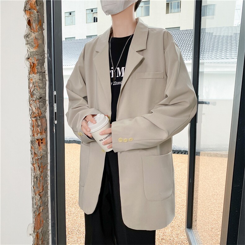 ins休闲西服男韩版潮流痞帅气小西装上衣港风潮牌单西外套dk，男装西服，星座505-2（原电商A260-1)