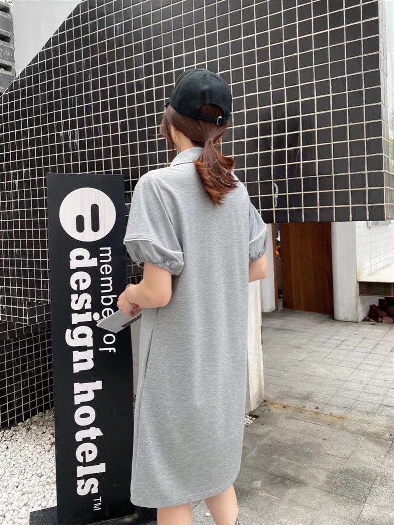 ［爱美欧］夏季新款.针织polo连衣裙，女装连衣裙，爱美欧