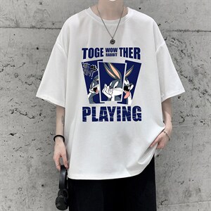 HT73234-P22 华夫格t恤男短袖男大码五分袖 大皂风图片